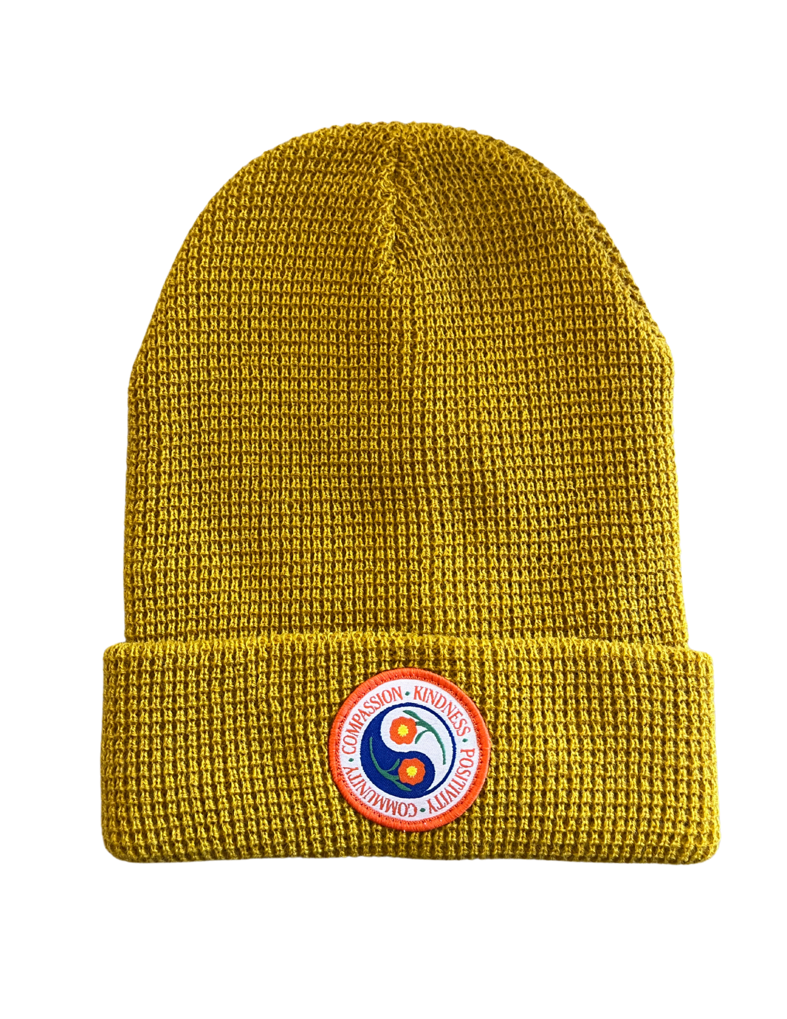 Photograph of product: Woven Patch Beanie | Silver Balance