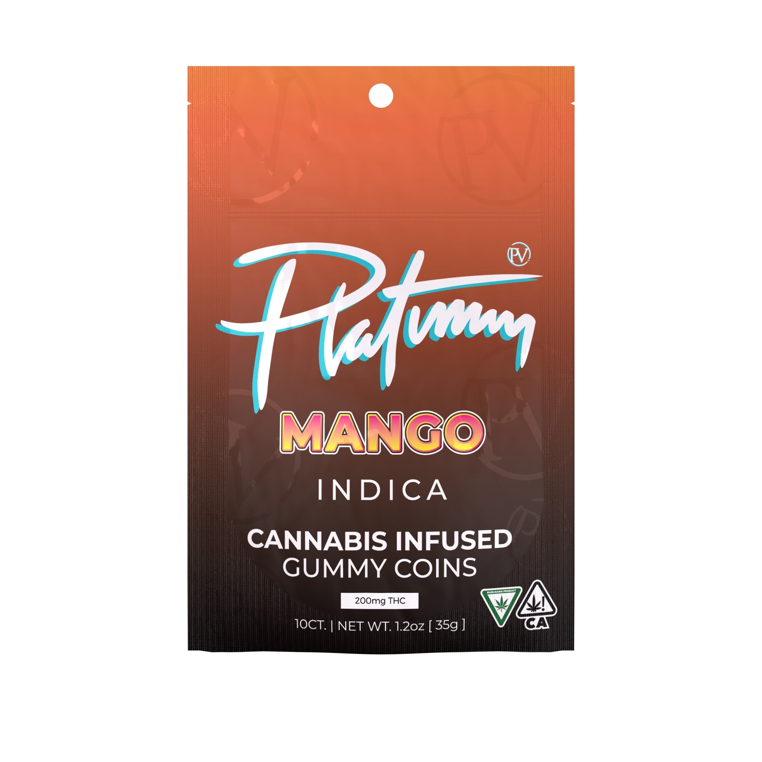 Photograph of product: Platinum Vape | Mango | 200mg Gummies | REC