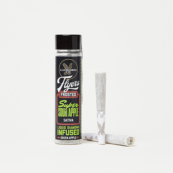 Photograph of product: Super Sour Apple Frosted Infused Preroll  (2pk)