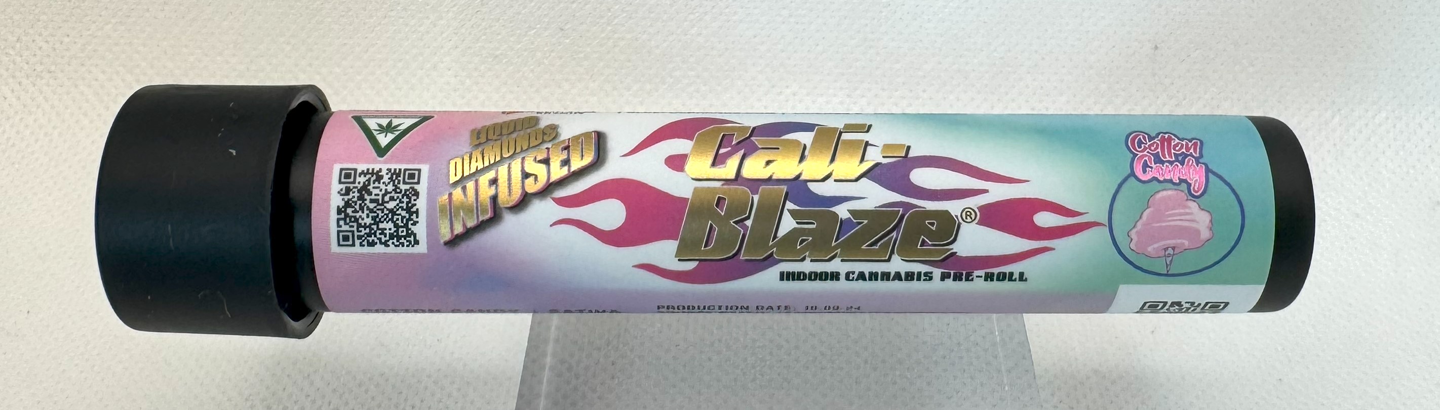 Photograph of product: Cali Blaze | Cotton Candy | Infused Pre Roll Hybrid