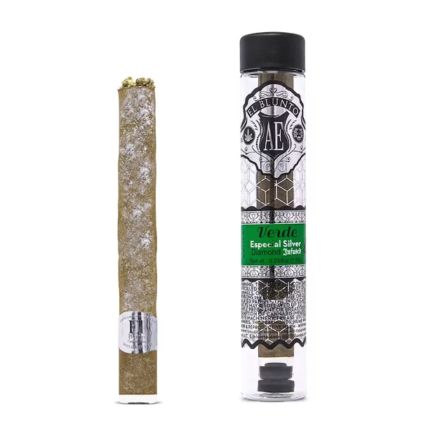 Photograph of product: SILVER VERDE DIAMOND INFUSED BLUNT