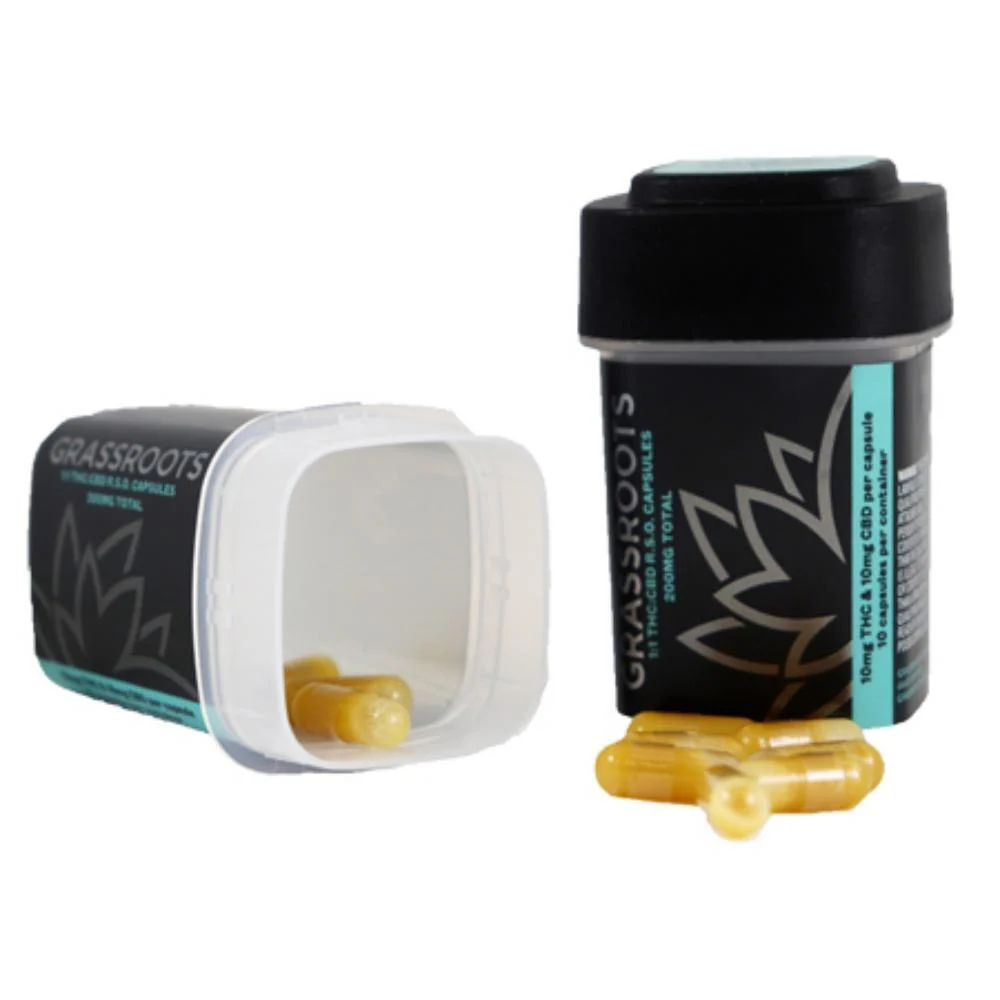 Photograph of product: Grassroots RSO Capsules (10x10mg) Tarts