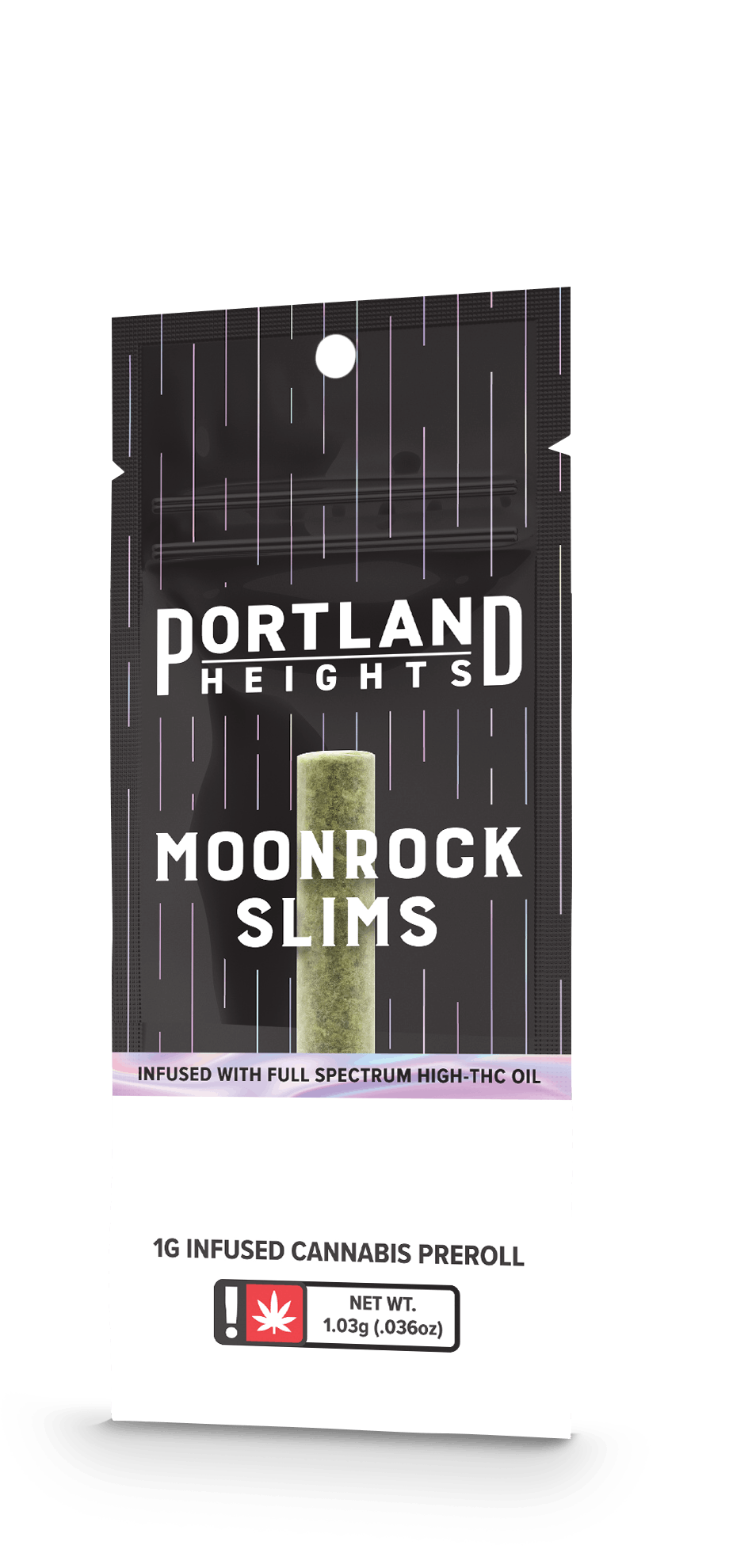 Photograph of product: Portland Heights 1.03g GREEN GLUE Moonrock Slims Infused Oui'd Pre-Roll