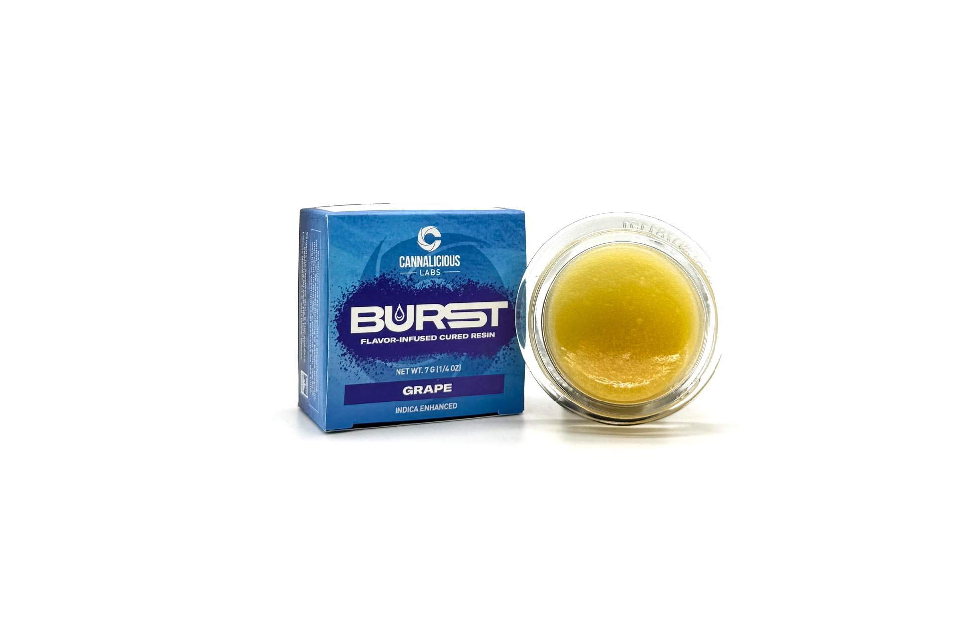 Photograph of product: Grape Flavor Burst Cured Resin