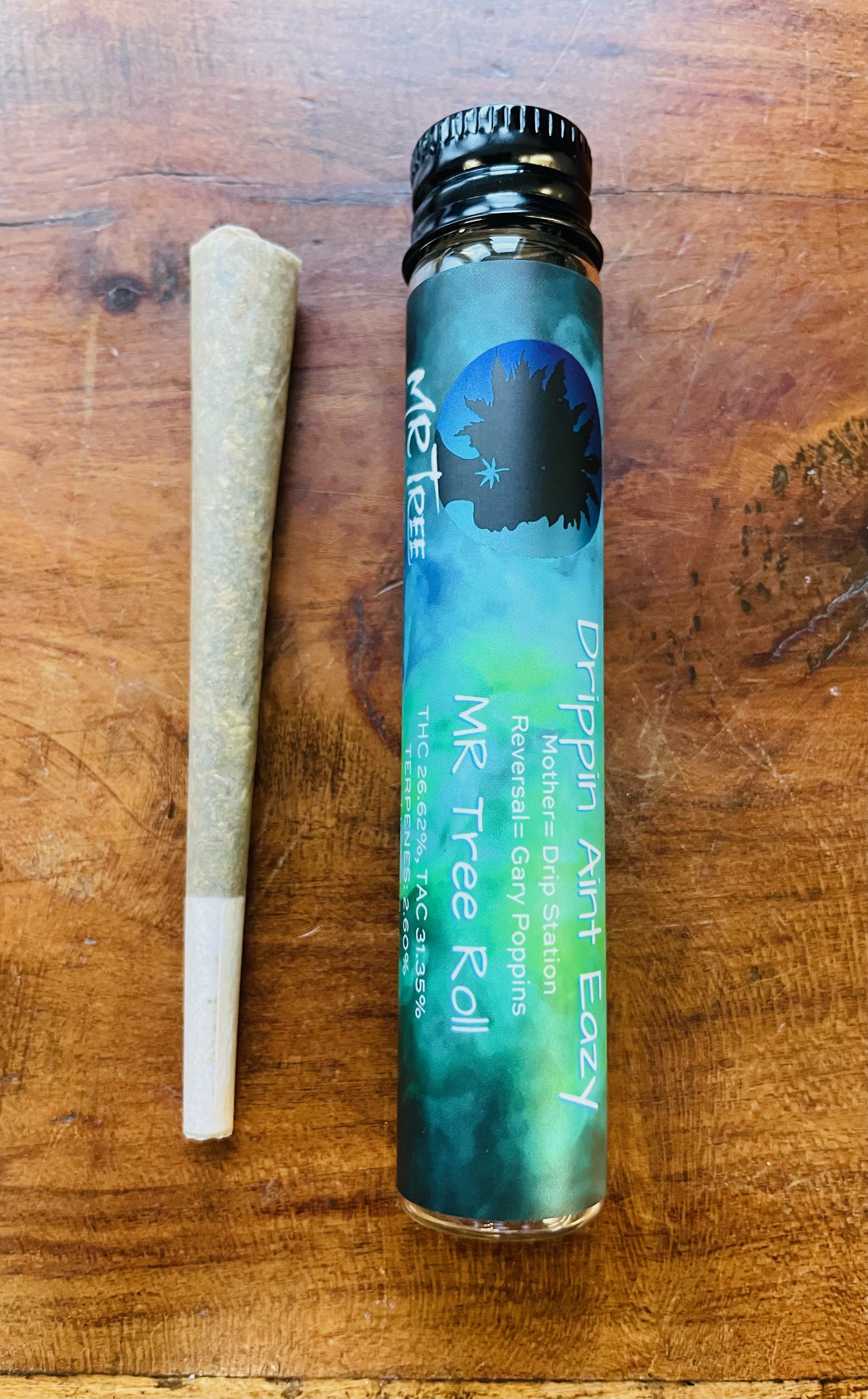 Photograph of product: Mr. Tree | Drippin Aint Easy | Pre-roll | 1g | 26.62% TH-oui