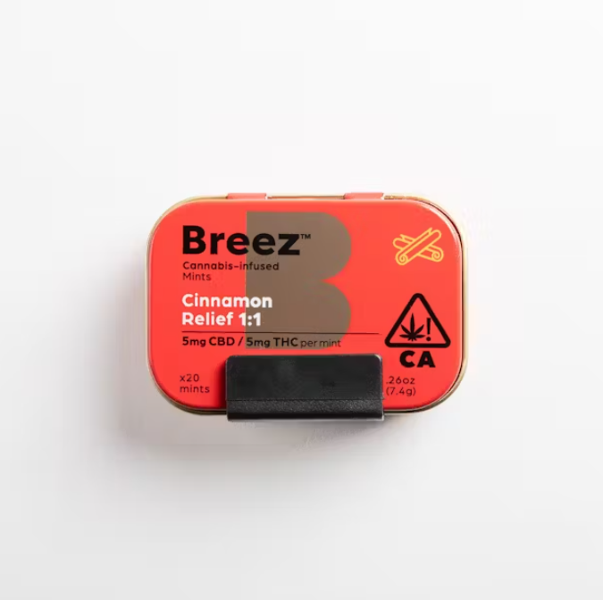 Photograph of product: CINNAMON RELIEF 1:1 CBD MINTS [100MG:100MG]
