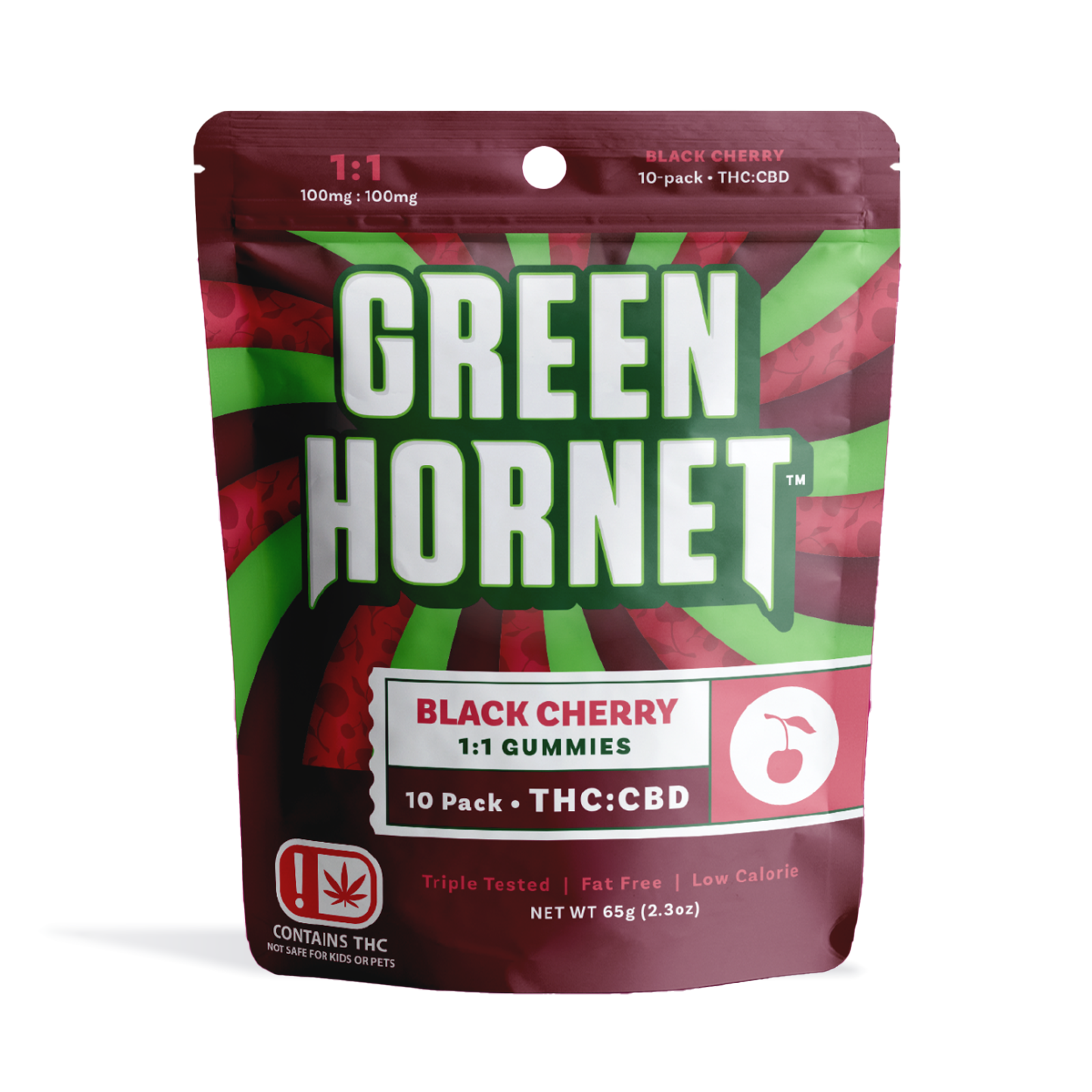 Photograph of product: 1:1 Black Cherry Gummies