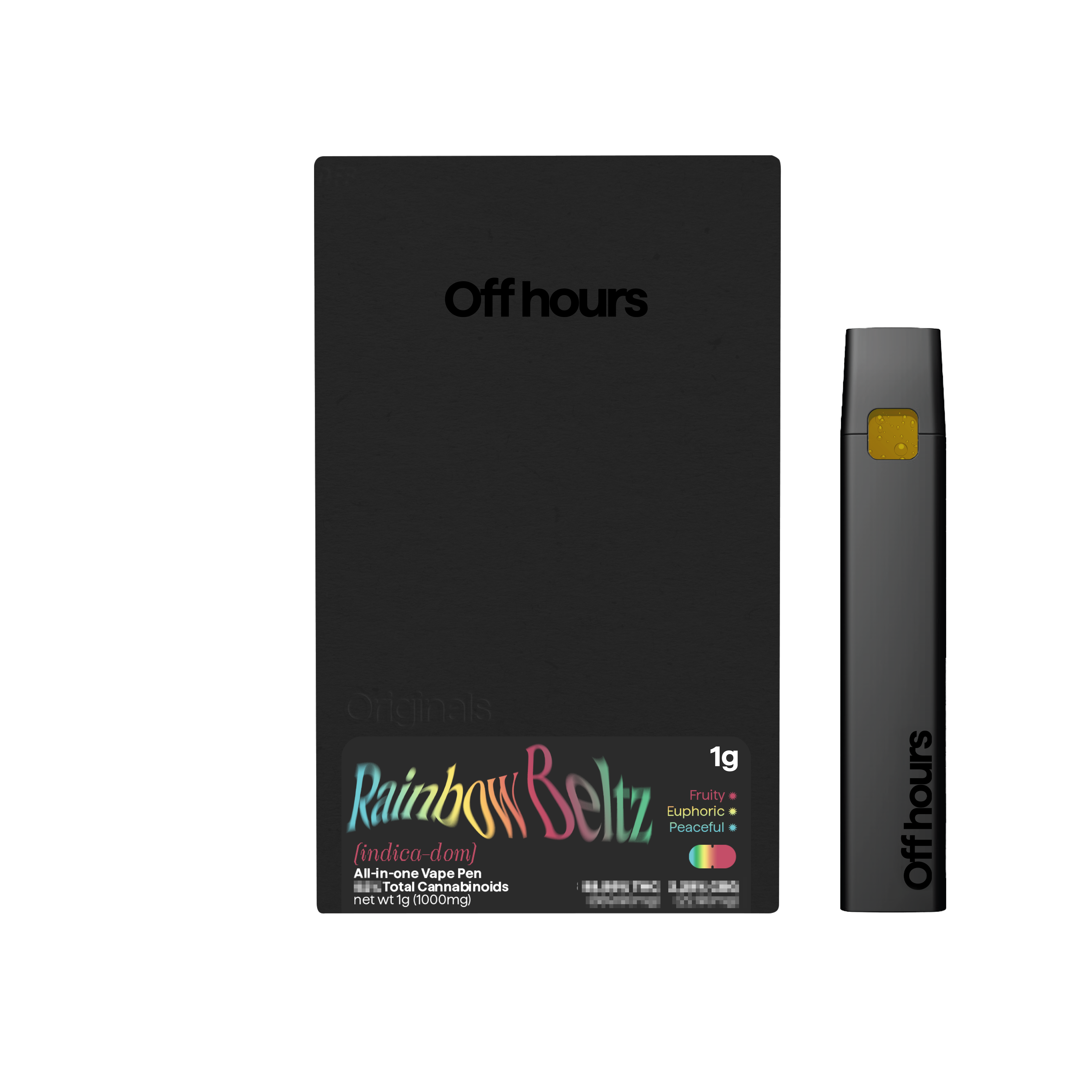 Photograph of product: Off Hours | Rainbow Beltz | Vape AIO