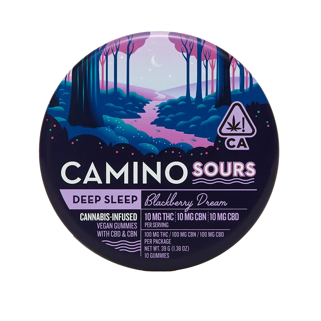 Photograph of product: Blackberry Dream 1:1:1 THC:CBN:CBD Deep Sleep Gummies 10pk