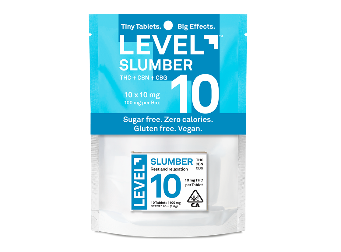 Photograph of product: LEVEL 10 SLUMBER TABLETS 10PK R3