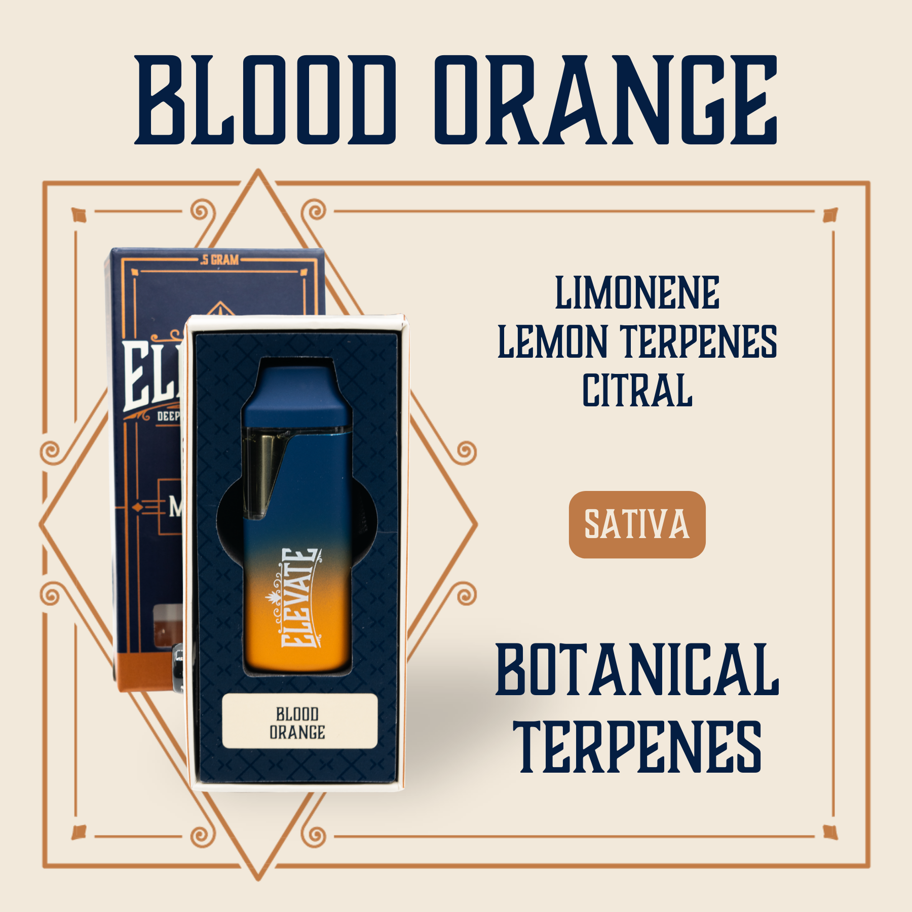 Photograph of product: Blood Orange Min-E-Bar AIO Disposable
