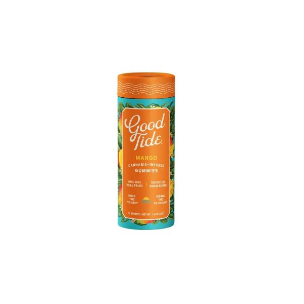 Photograph of product: Good Tide Mango Solventless Gummies 100mg