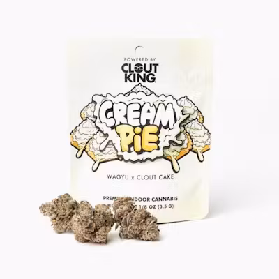 Photograph of product: Clout King - Prepack - Cream Pie - 3.5g