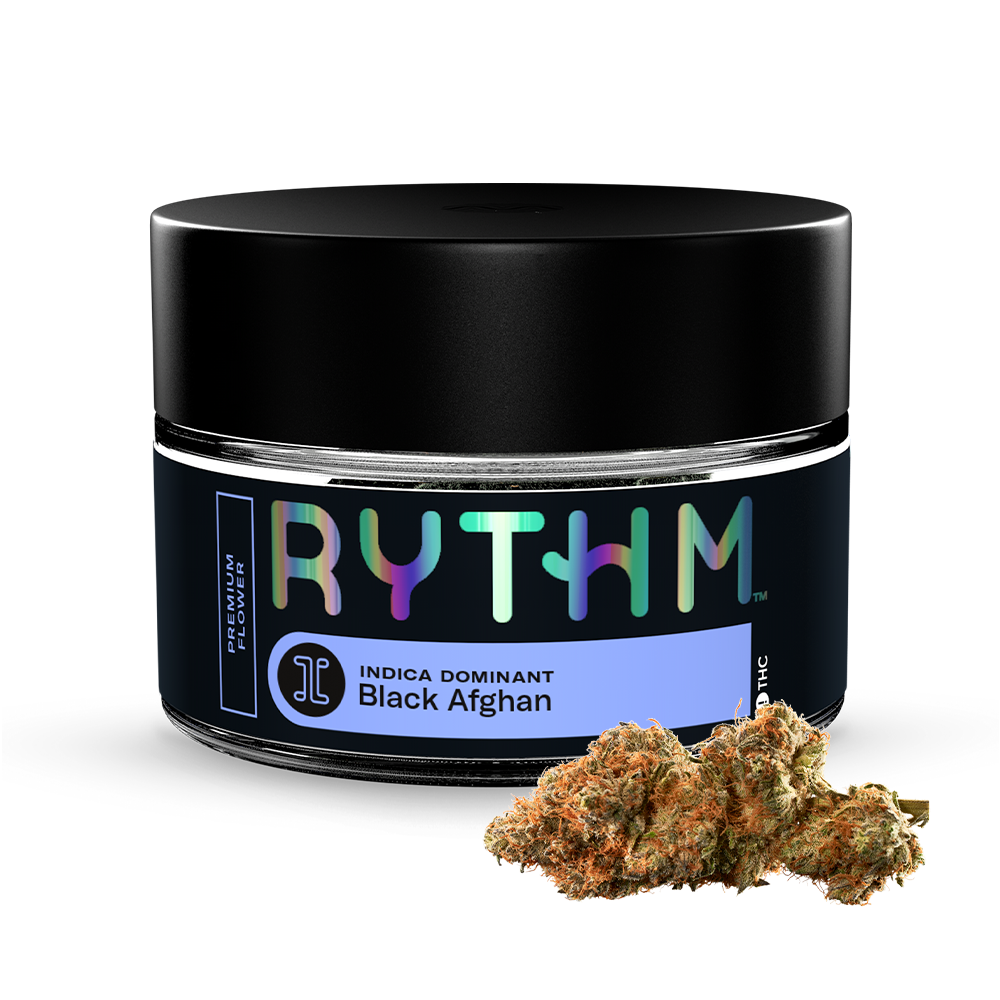 Photograph of product: Black Afghan | Premium Flower | Oui'd | 3.5g