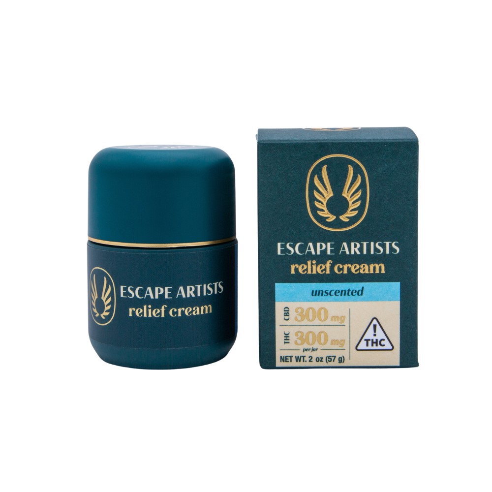 Photograph of product: Unscented 1:1 Relief Cream Topical Escape Artists