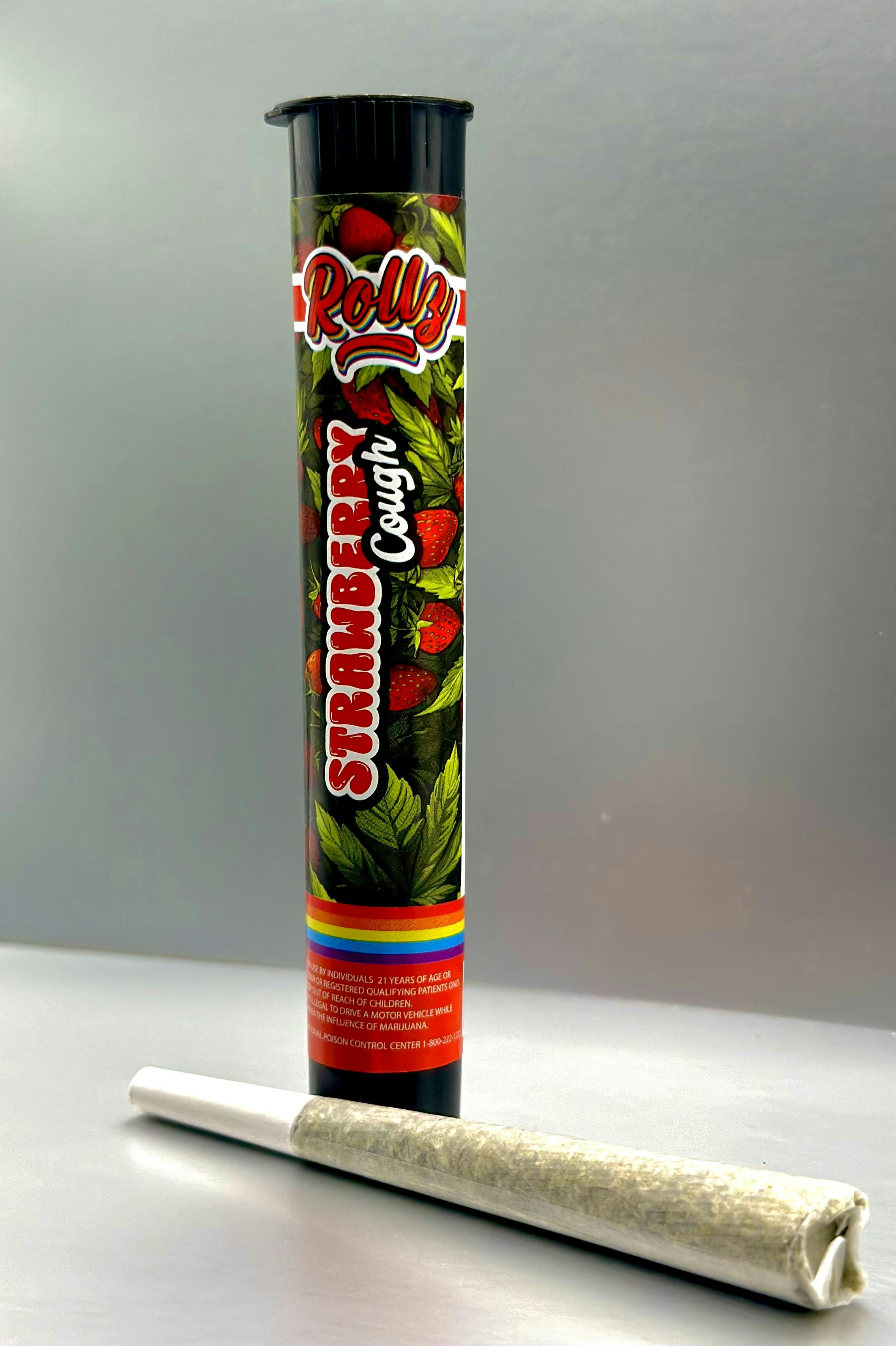 Photograph of product: Boomsticks | Strawberry Cough TH-ouiA Infused Pre-Roll
