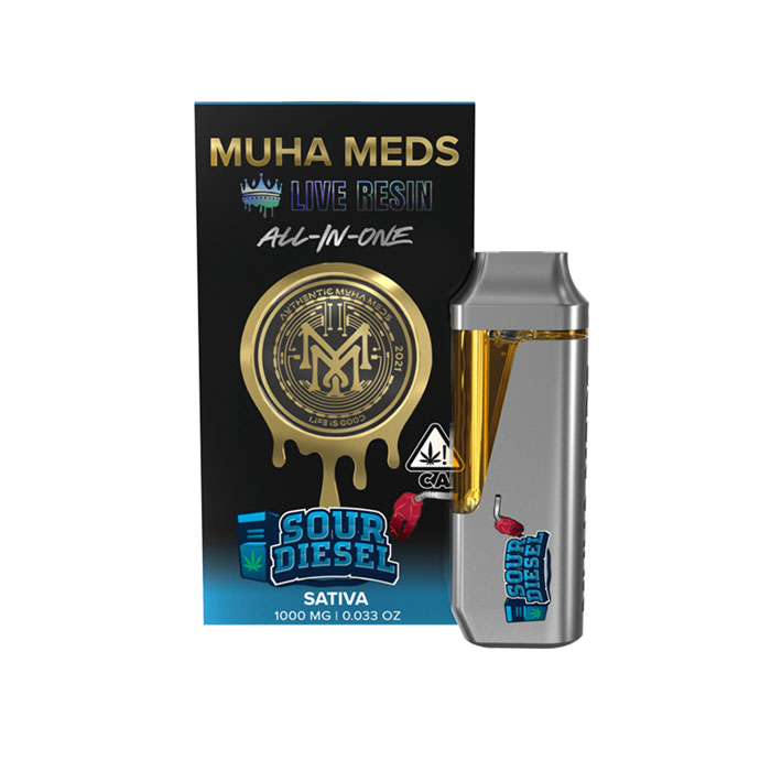 Photograph of product: Sour Diesel Live Resin Disposable, Oui'd, 1g