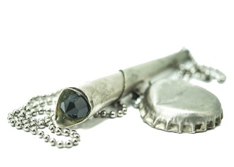 Photograph of product: Heavy Metals | Beer & Blunt | Necklace | Silver