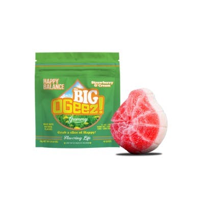 Photograph of product: Happy Balance Strawberries and Cream 1:1 10 pk