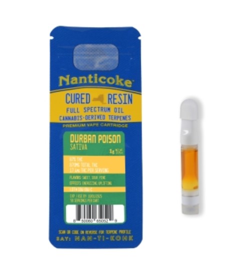 Photograph of product: Nanticoke | Durban Poison | Oui'd | 1g 510 Cart