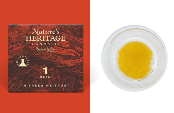 Photograph of product: Papaya Melonz - 1g Live Badder -  Nature's Heritage - ARL Healthcare