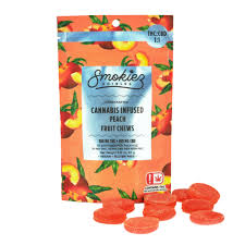 Photograph of product: Smokiez | Sweet Peach | Fruit Chews | 200mg