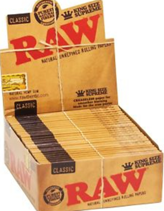 Photograph of product: Raw - Classic Rolling Papers - King Size Supreme