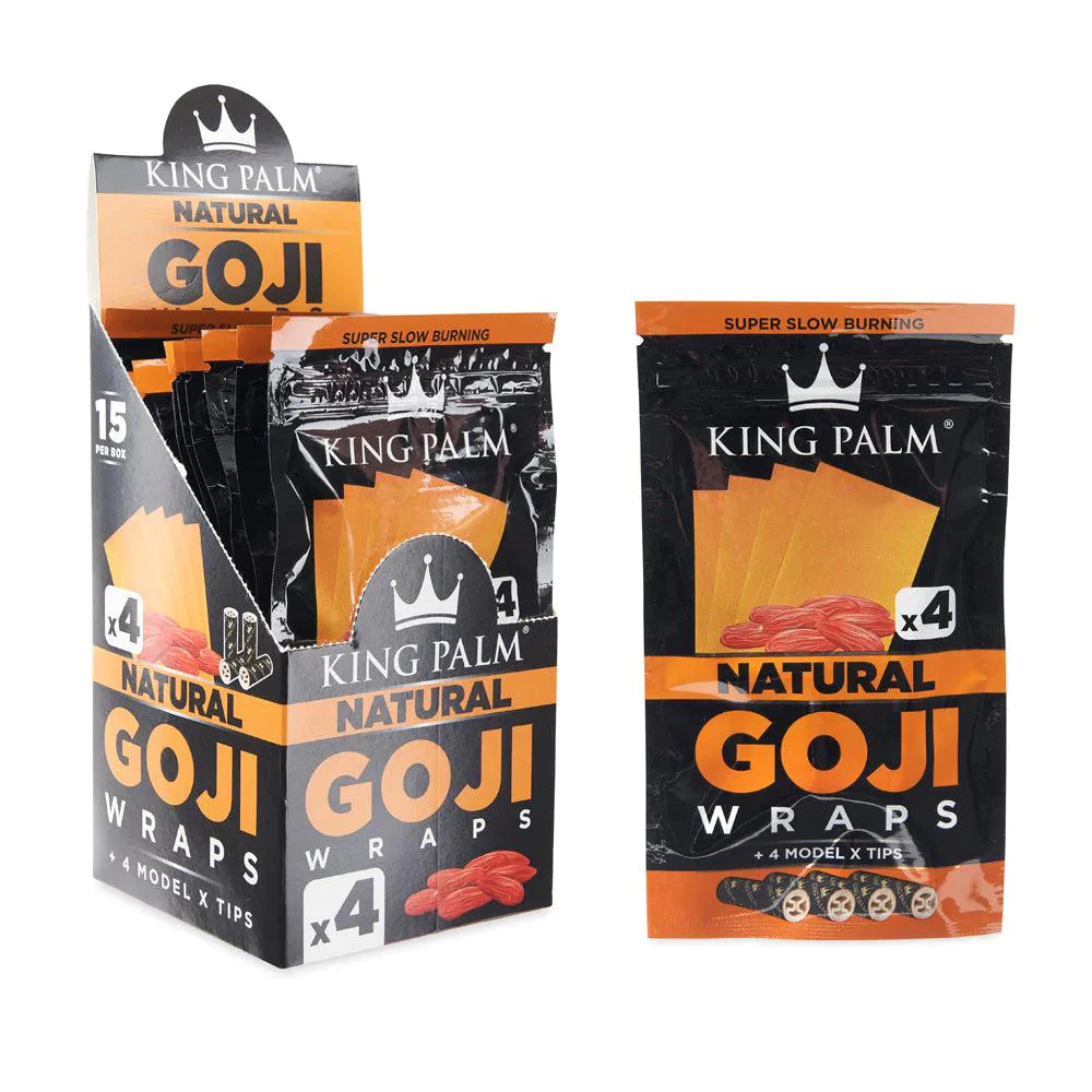 Photograph of product: King Palm Goji Wraps 4pk Natural