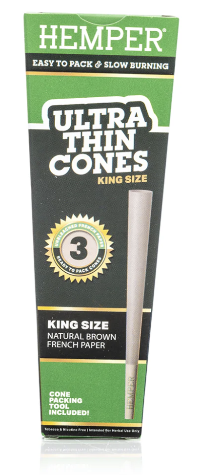 Photograph of product: HEMPER UNBLEACHED KING CONE