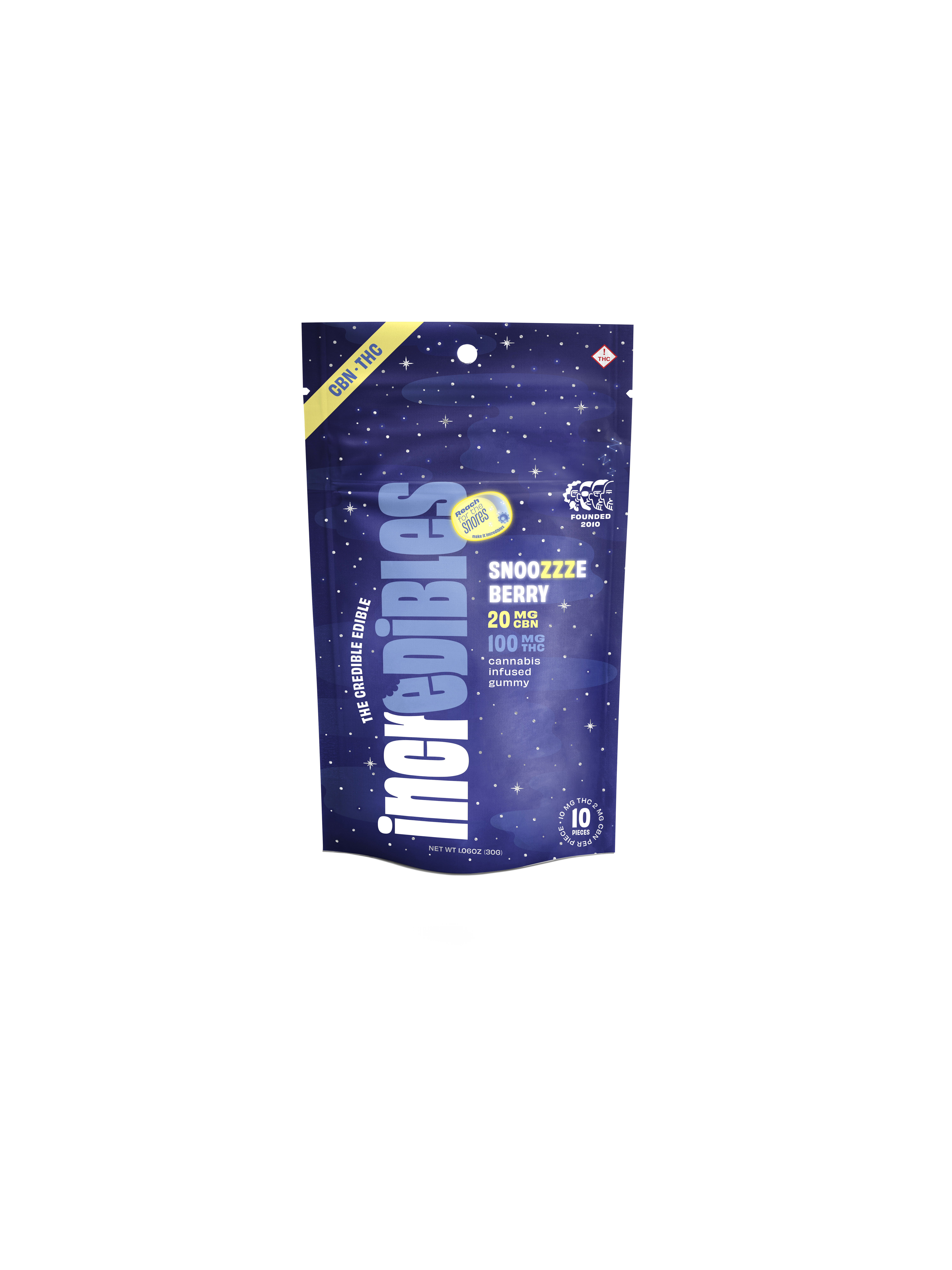 Photograph of product: 5:1 TH-oui/CBN Snoozzzeberry Gummies 20pk | 100mg