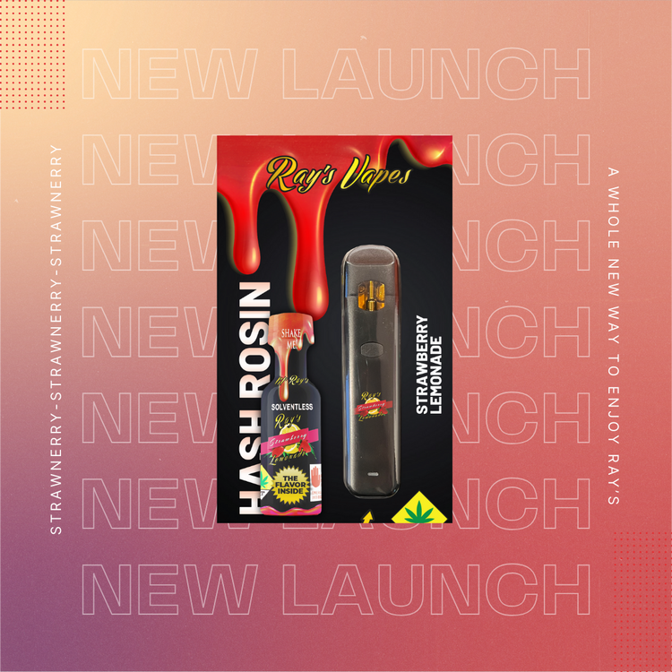 Photograph of Product: Disposable Vape Strawberry Lemonade (Flavored Hash Rosin) dtp