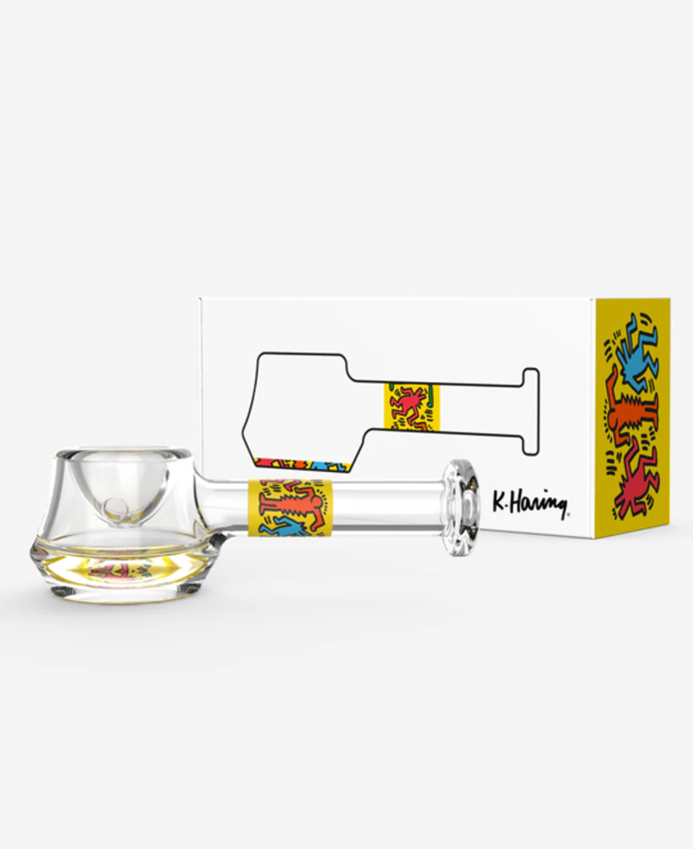Photograph of product: Keith Haring Spoon Pipe - Yellow