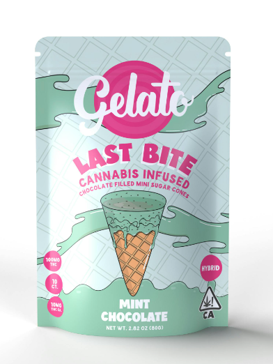 Photograph of product: Gelato - Last Bite - Mint Chocolate Chip 100mg