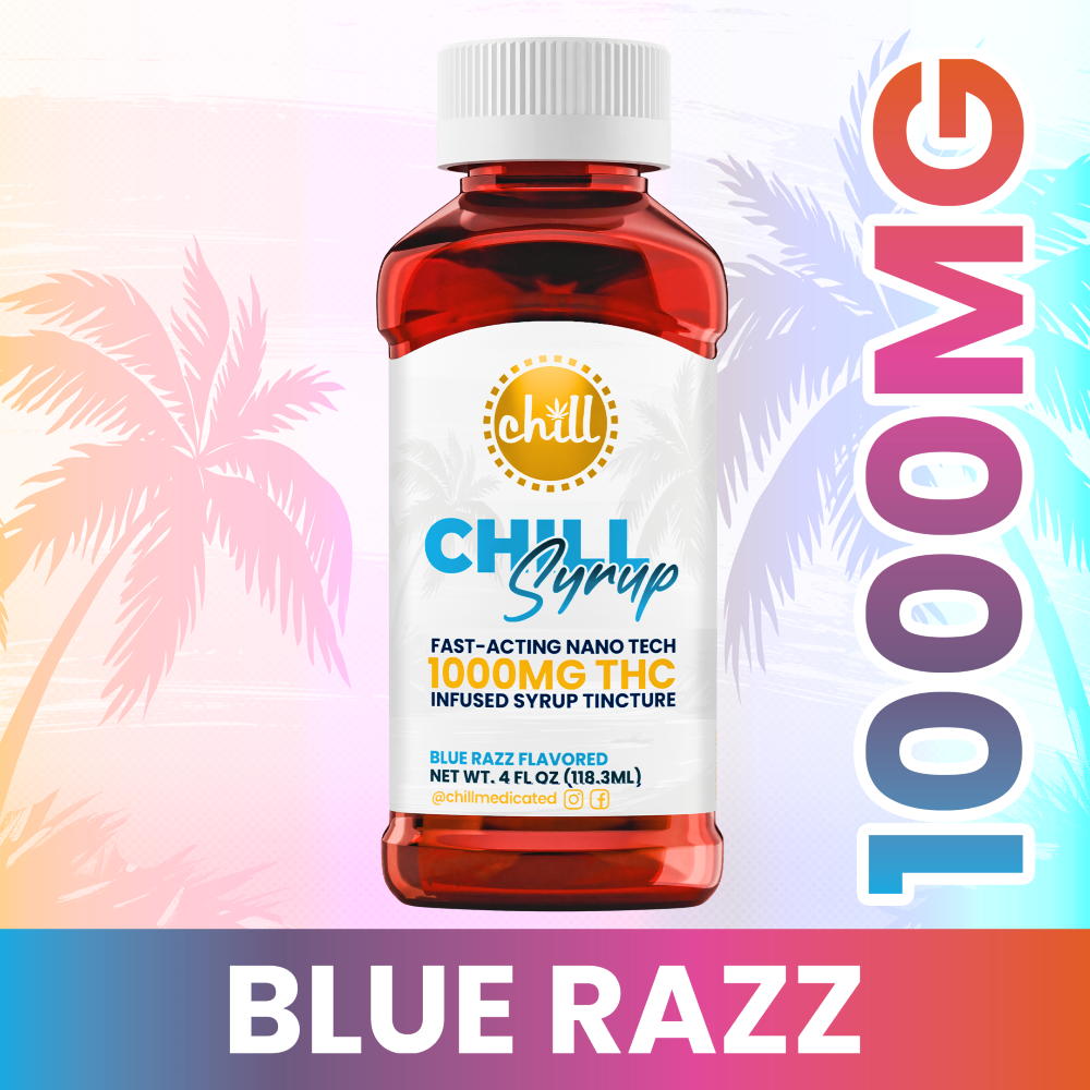 Photograph of Product: Chill | Blue Razz | Syrup Tincture | 1000mg