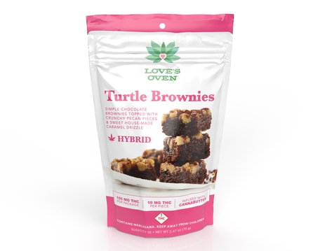 Photograph of product: Loves Oven - Brownies - Turtle (S) 100mg