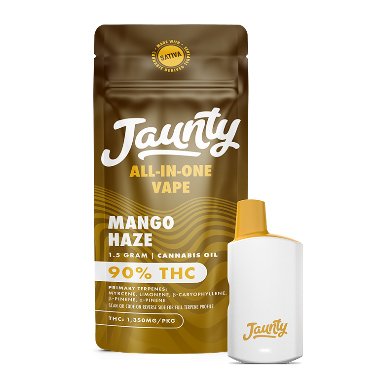 Photograph of product: JAUNTY Mango Haze 1.5g Disposable Vape