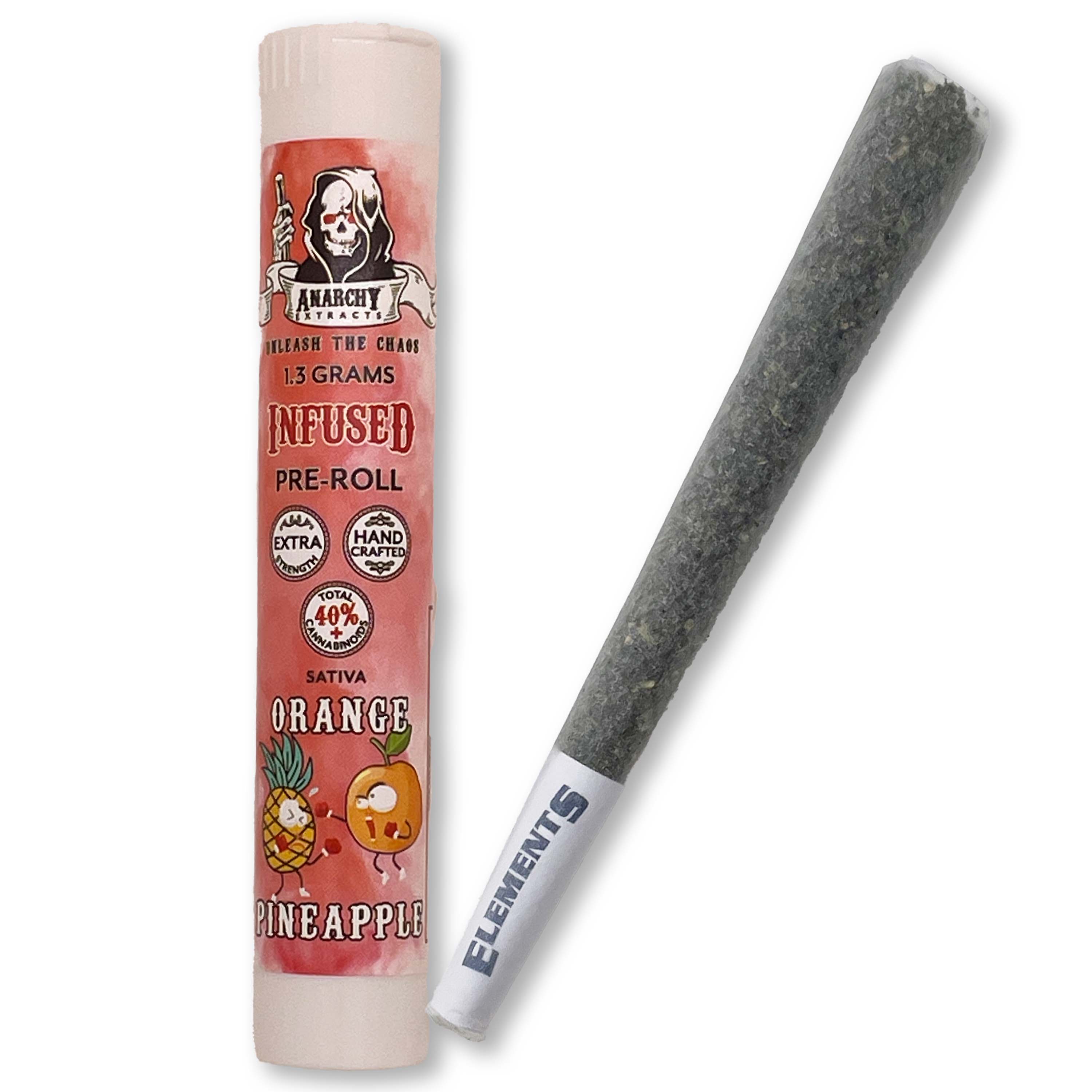 Photograph of product: Anarchy - Orange Pineapple Infused PreRoll - 1.3g