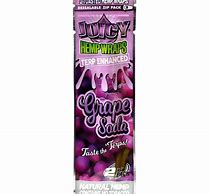 Photograph of product: Juicy Hemp Wraps Terp Enhanced - Grape Soda 2pk