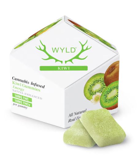 Photograph of product: 1:1 Kiwi Sativa Enhanced Gummies | 100mg