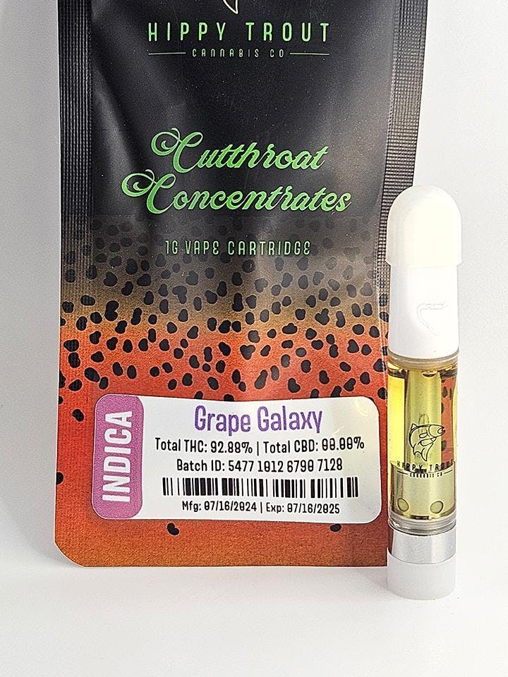 Photograph of product: Hippy Trout - Grape Galaxy - 1 g Cart