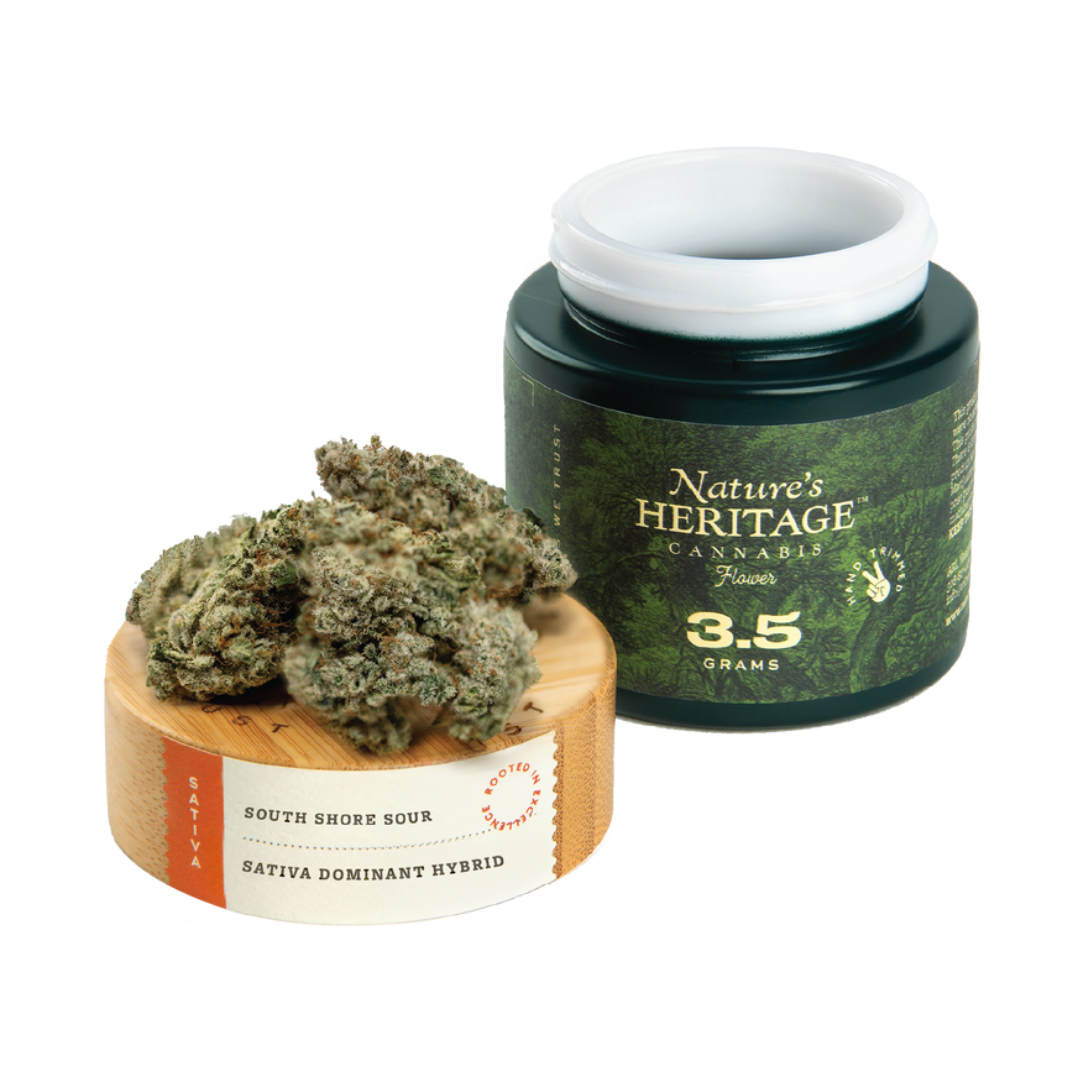 Photograph of product: Nature's Heritage-Flower-South Shore Sour 3.5g