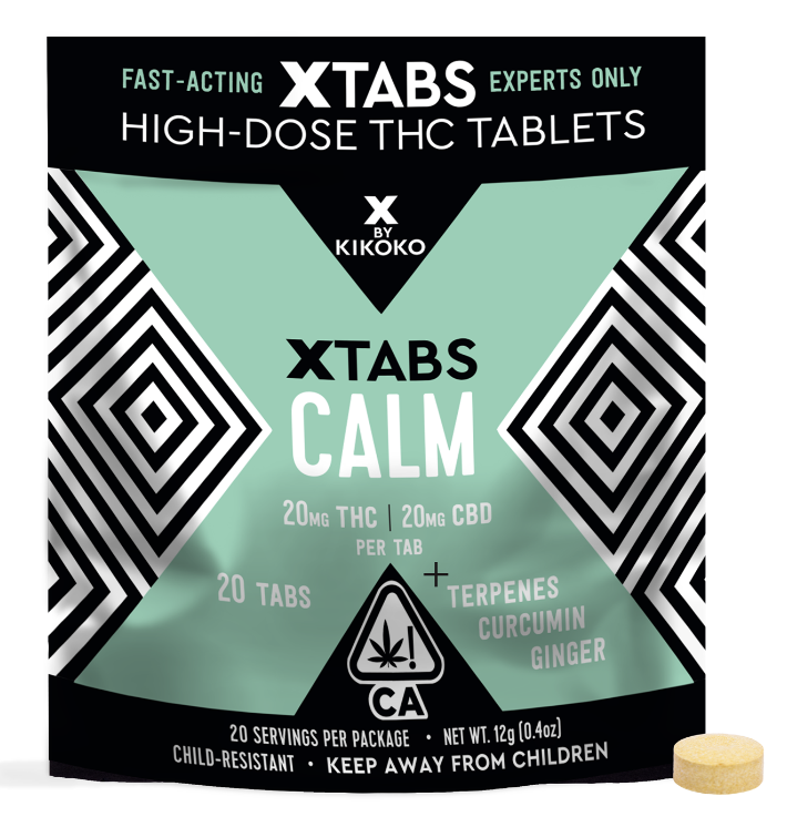 Photograph of product: KIKOKO - TABLETS - CALM 1:1 TH-oui/CBD 20PK 400MG