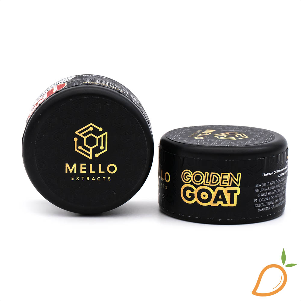 Photograph of Product: 1g Golden Goat Cured Resin Mello Extracts