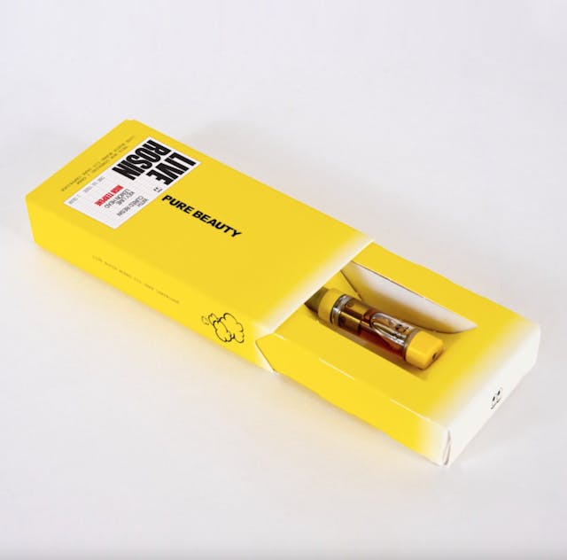 Photograph of product: Super Silver Haze x Royal Green Ribbon Live Rosin Cart 1g - 