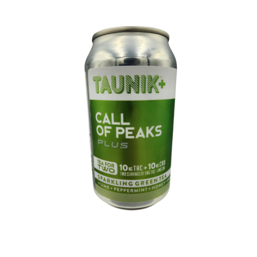 Photograph of product: Call of Peaks Plus Taunik | 1:1 TH-oui:CBD Beverage | 10mg