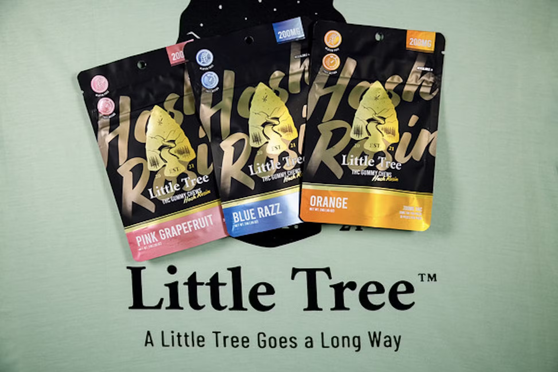Photograph of product: Little Tree au chocolat Rosin Orange Gummies