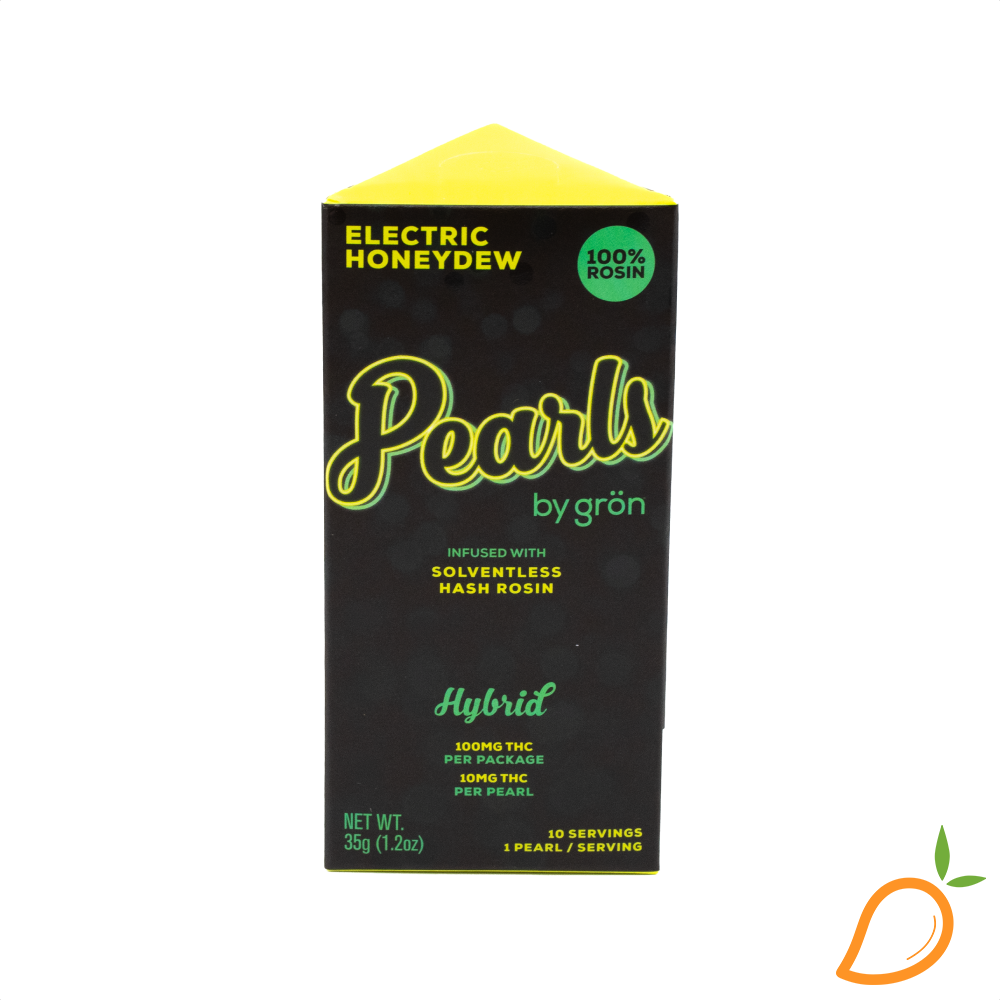 Photograph of product: 100mg Electic Honeydew Rosin Pearls Gron