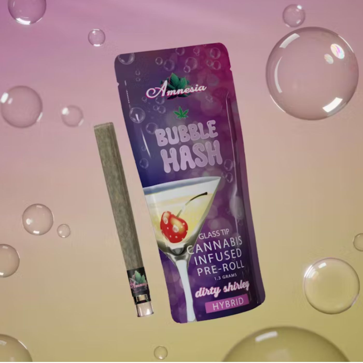 Photograph of product: Amnesia - Dirty Shirley 1.3g Bubble au chocolat PR