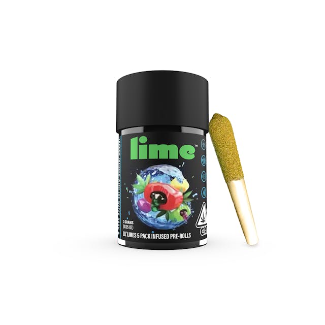Photograph of product: Gushers - Lil' Limes 5pk Pre Rolls *B2G1 EVERYDAY* - Gushers (H)