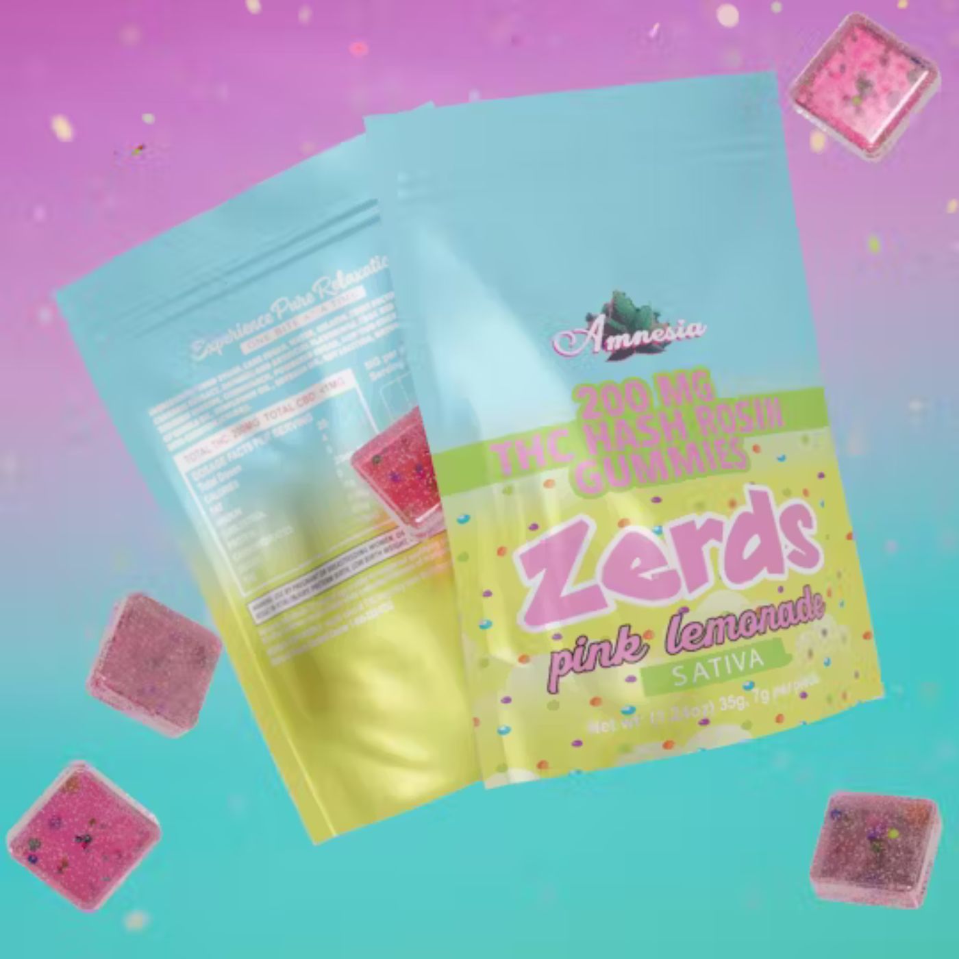 Photograph of product: Amnesia - Strawberry Shortcake Rosin Zerdz 200mg 5pk